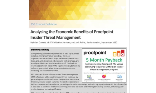 Analyzing the Economic Benefits of Insider Threat Management: Enterprise Strategy Group Economic Validation Report